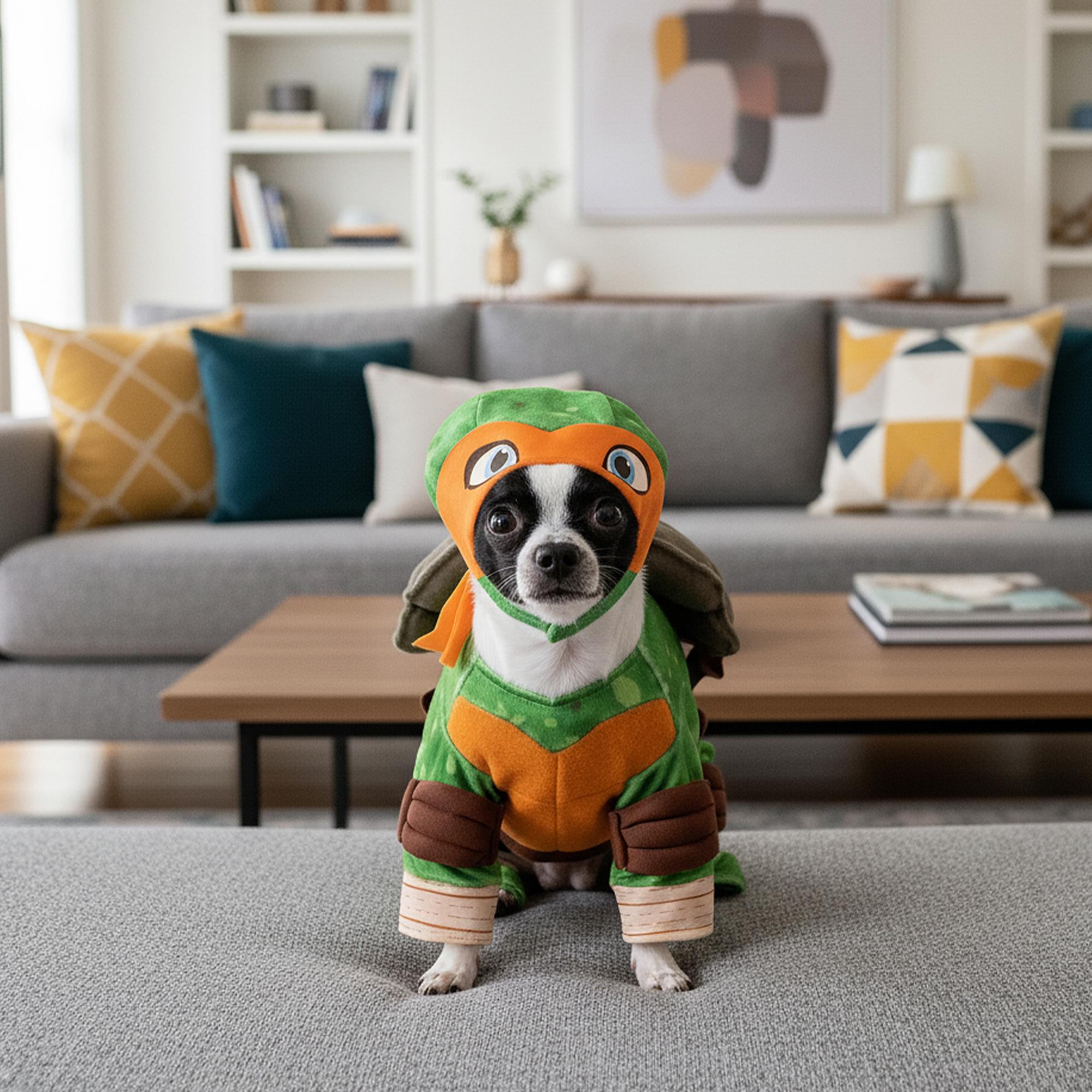 Michelangelo Back, Chest Child Costume