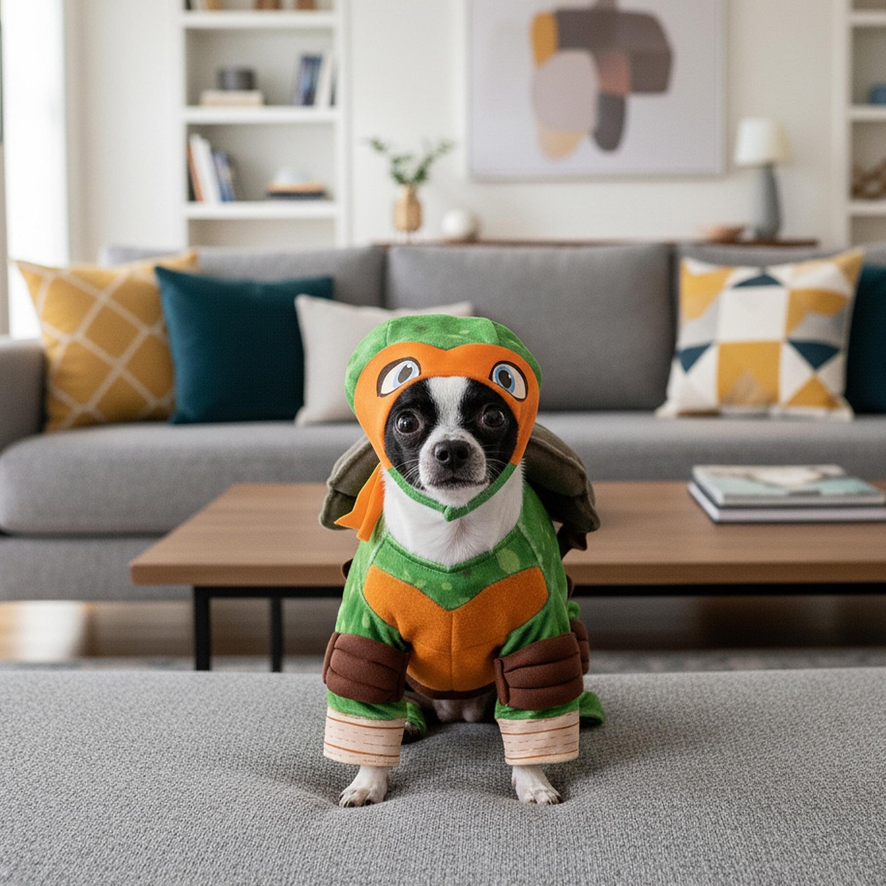Michelangelo Back, Chest Child Costume