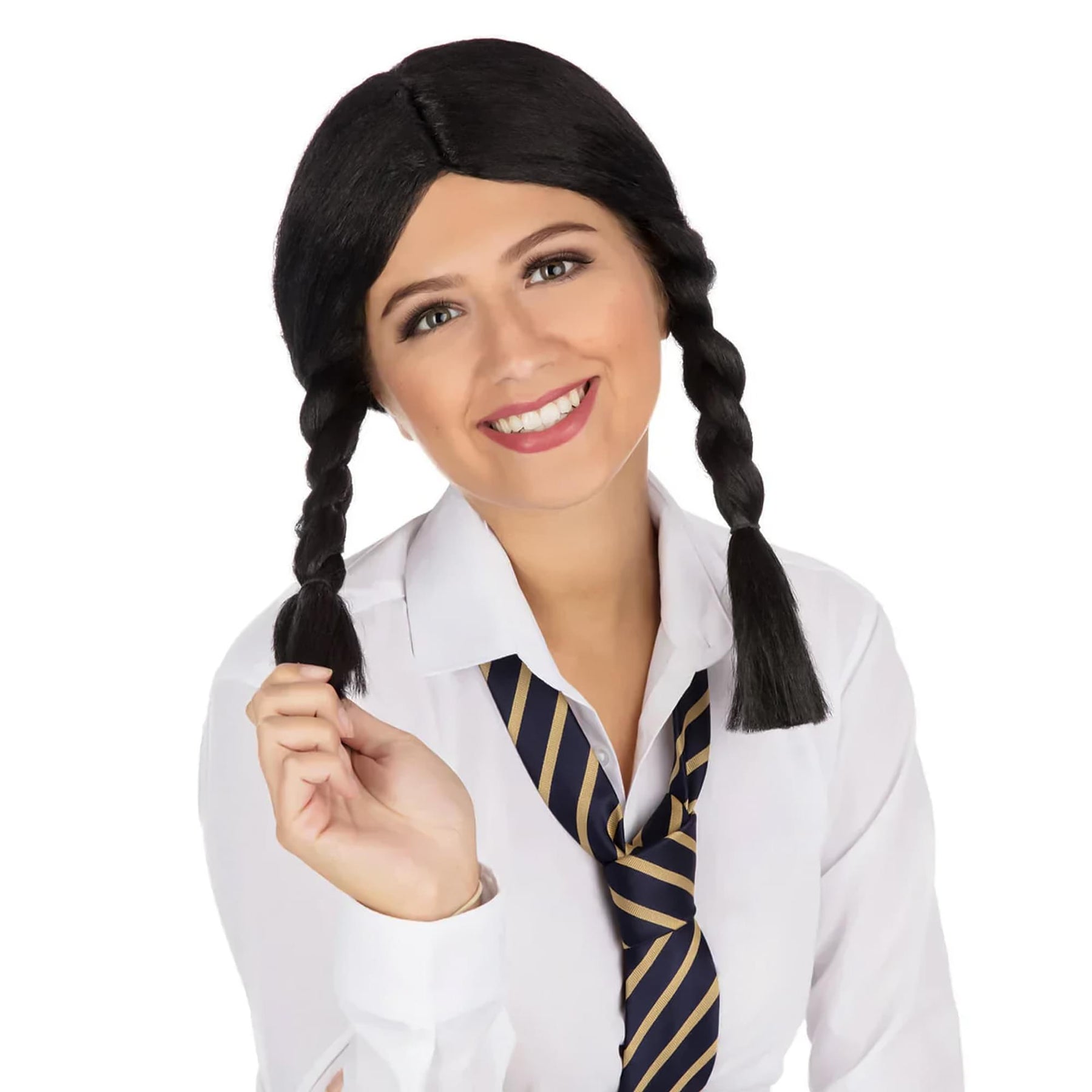 School Girl Black Wig Costume Accessory