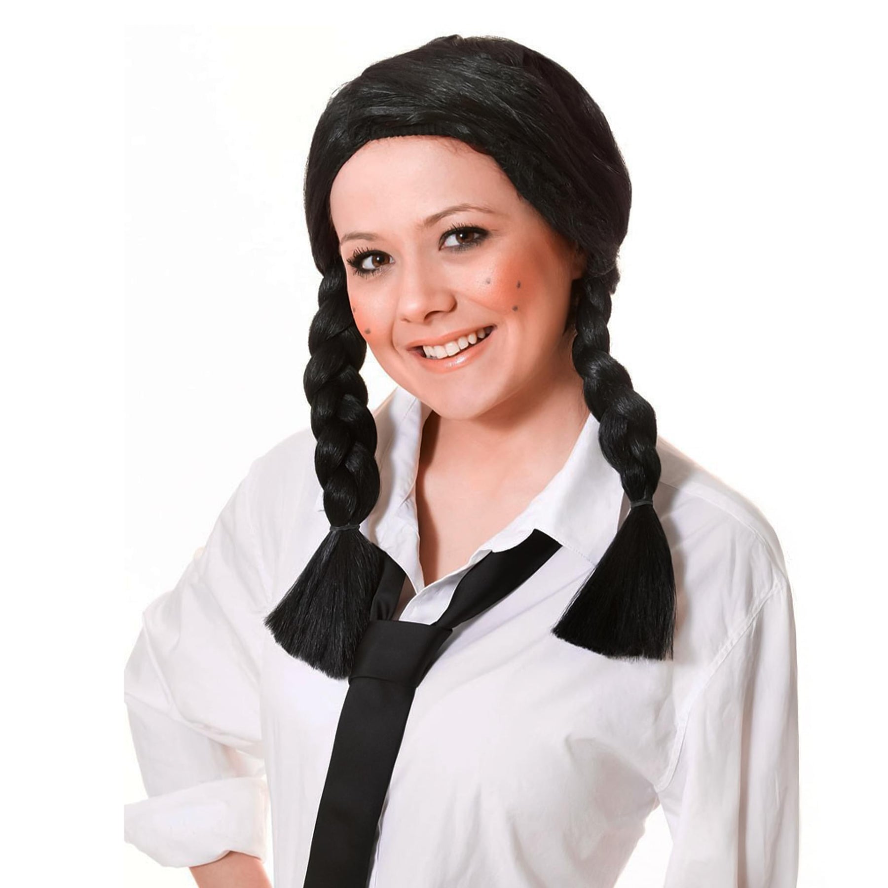 School Girl Black Wig Costume Accessory