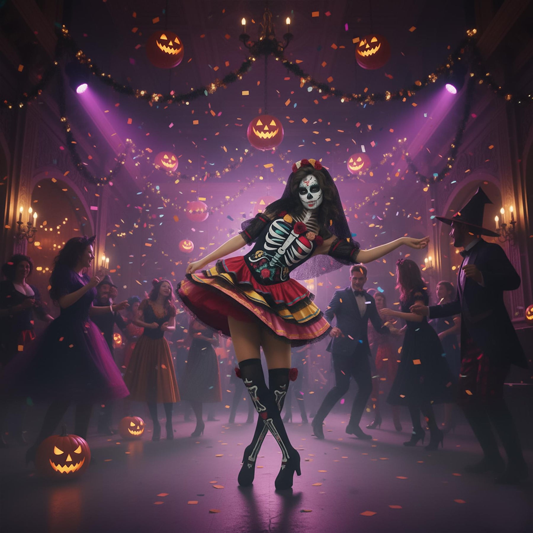 Day Of The Dead Senorita Adult Costume