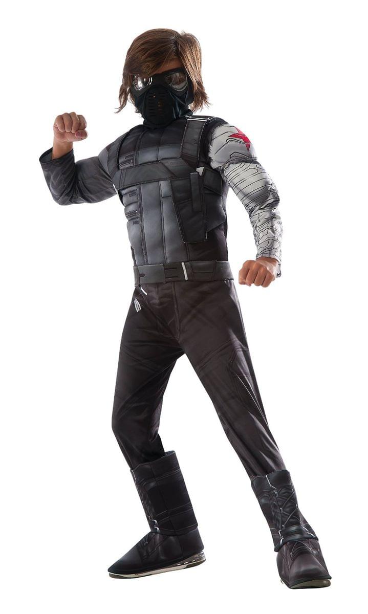 Captain America 3 Deluxe Muscle Chest Winter Soldier Costume Child