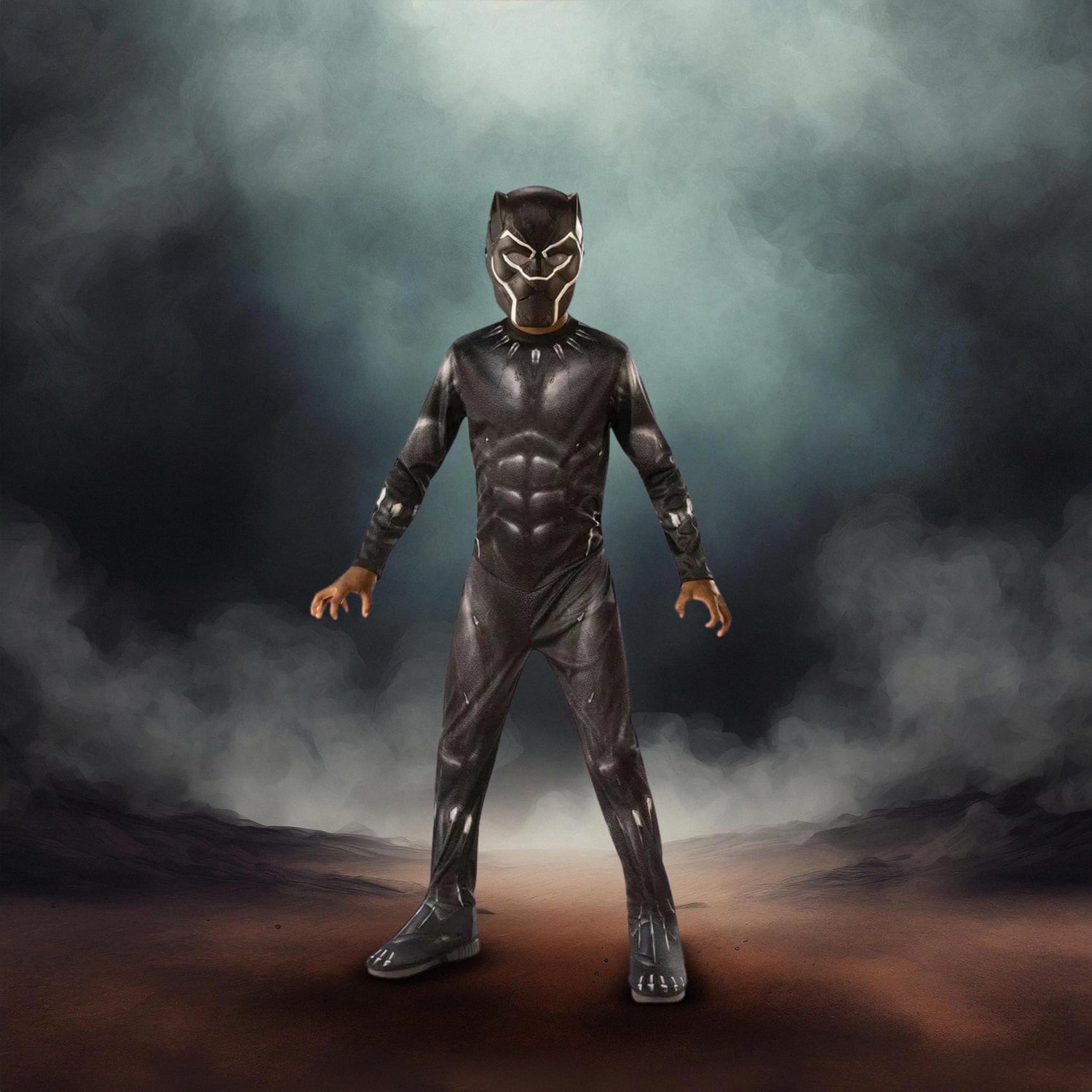 Black Panther Child Costume Padded Chest Avengers Endgame