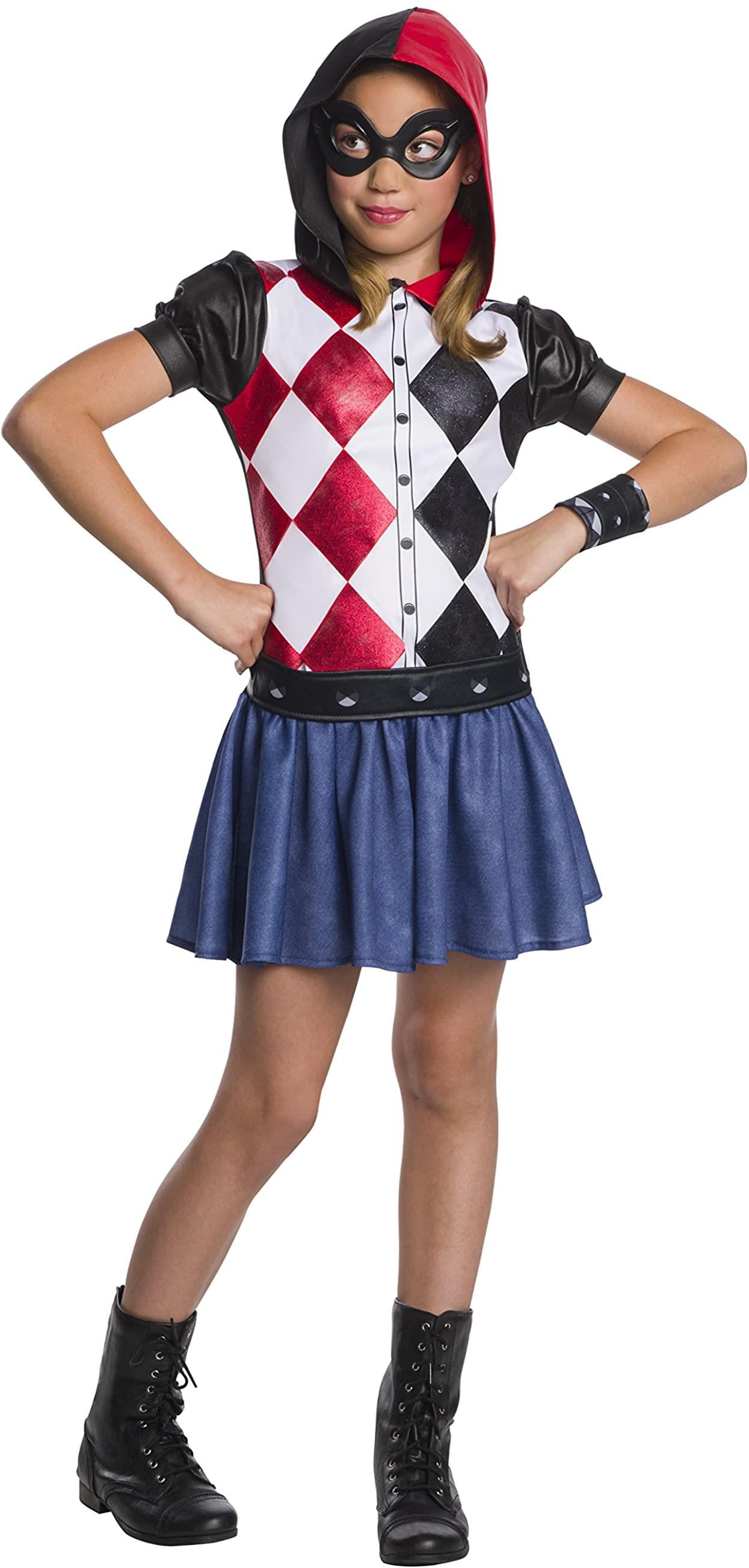 DC Superhero Girls Harley Quinn Child's Costume Hoodie Dress