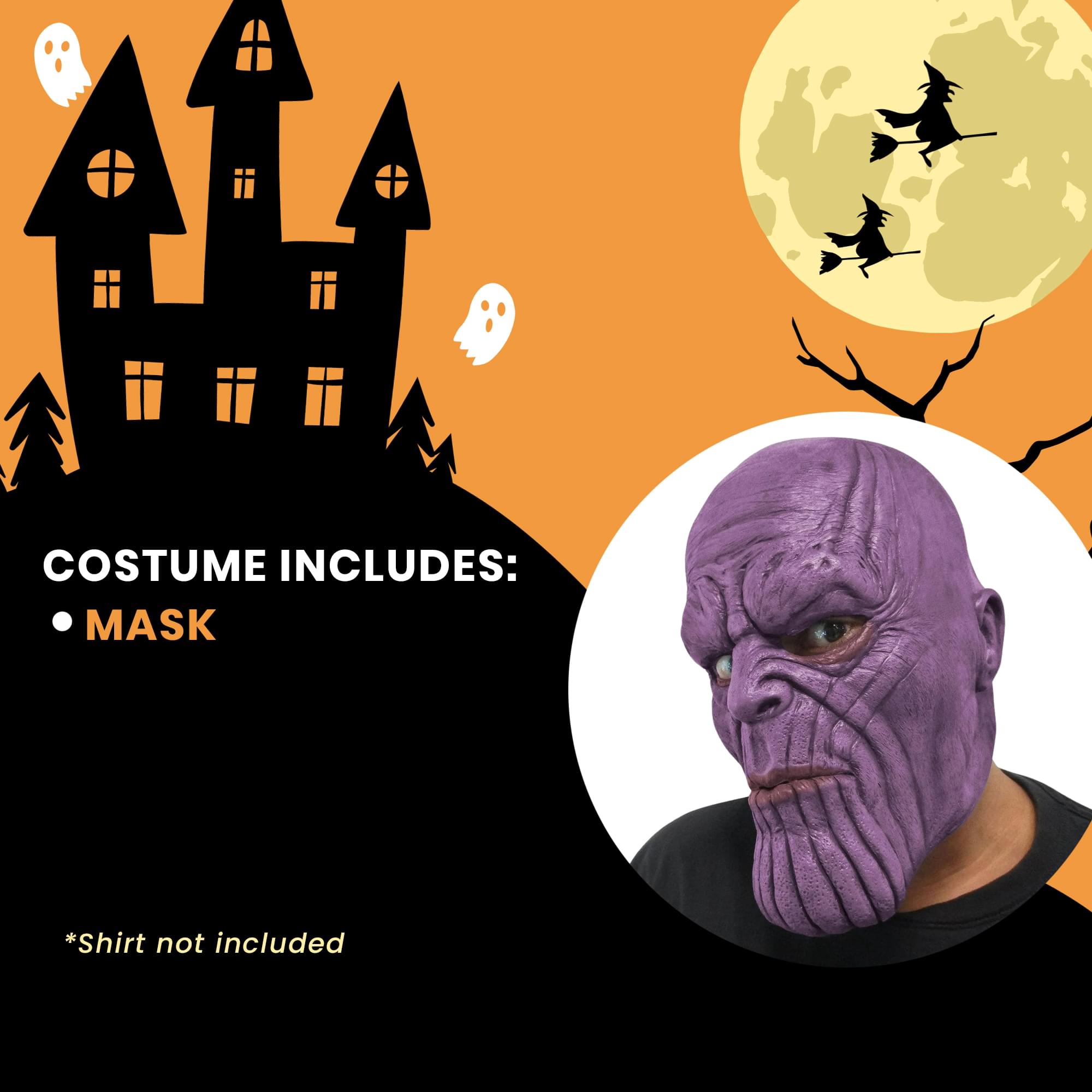 Marvel Avengers: Infinity War Thanos Adult Overhead Latex Costume Mask
