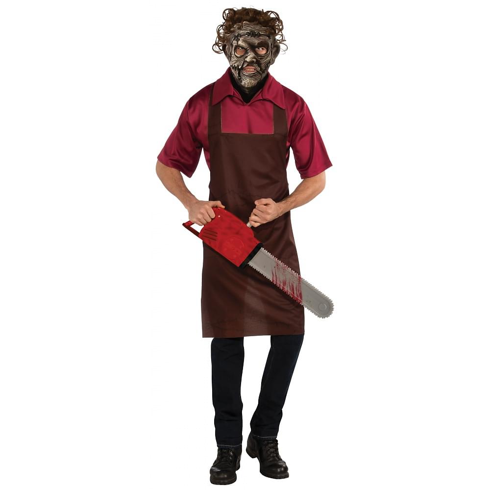 Texas Chainsaw Massacre Leatherface Shirt & Mask Costume Adult