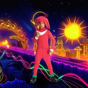 Sonic The Hedgehog Knuckles Jumpsuit & Mask Costume Child