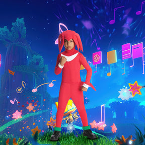 Sonic The Hedgehog Knuckles Jumpsuit & Mask Costume Child