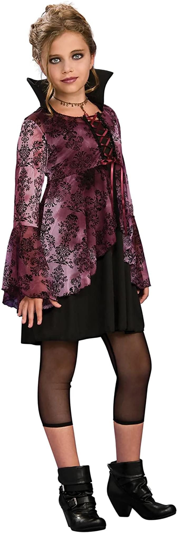 Vampira Vampiress Girl Dress Costume Tween