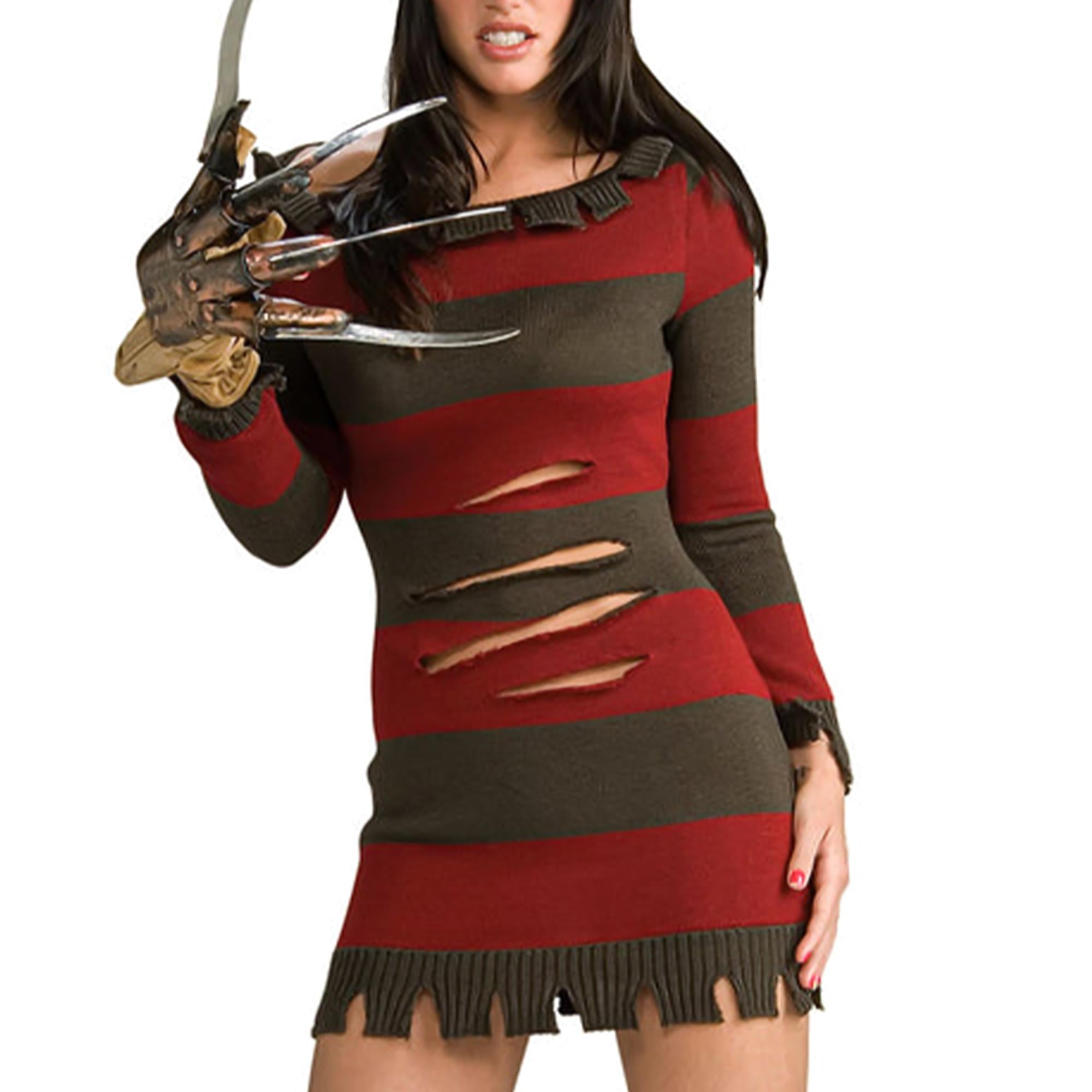 Nightmare On Elmstreet Sexy Female Freddy Adult Costume
