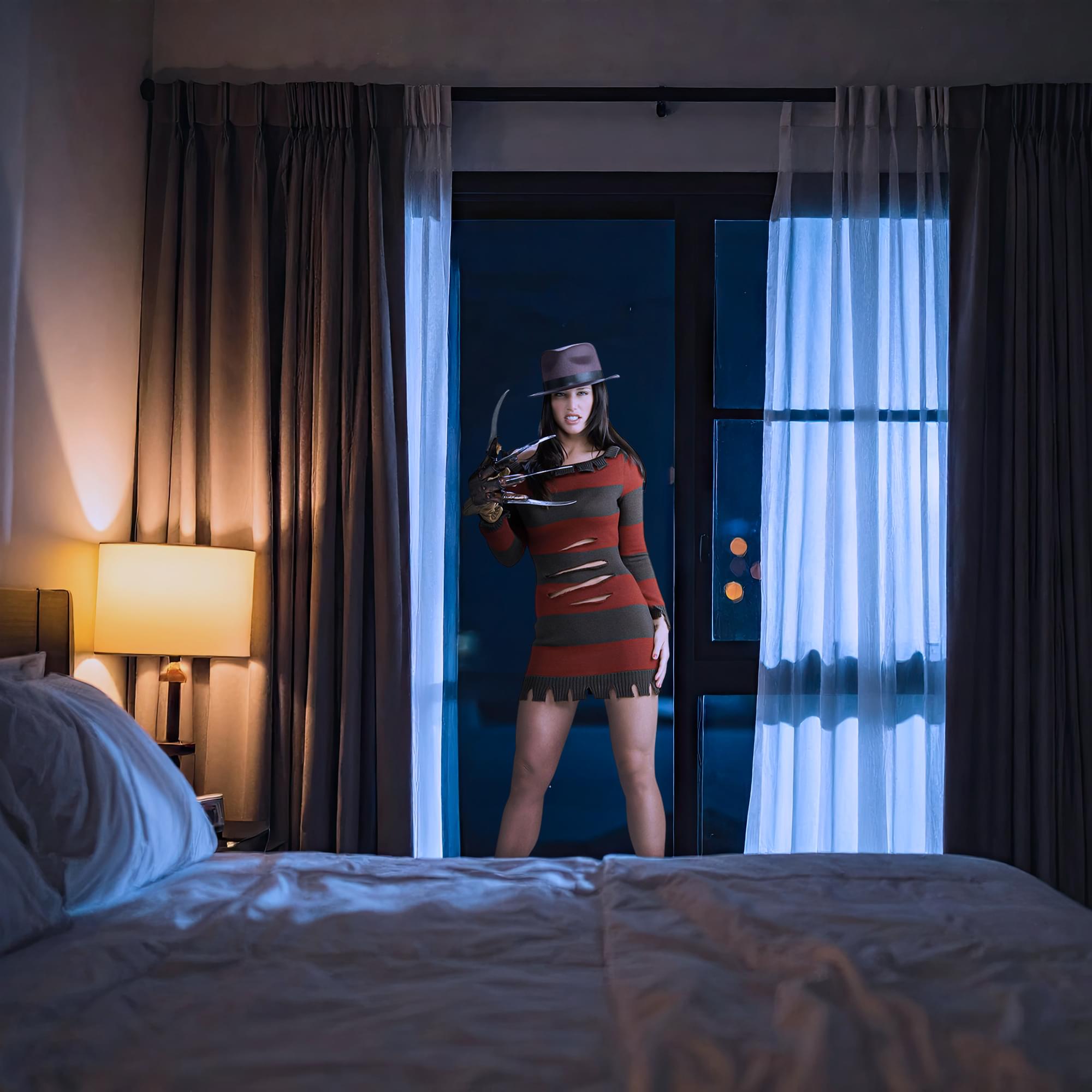 Nightmare On Elmstreet Sexy Female Freddy Adult Costume