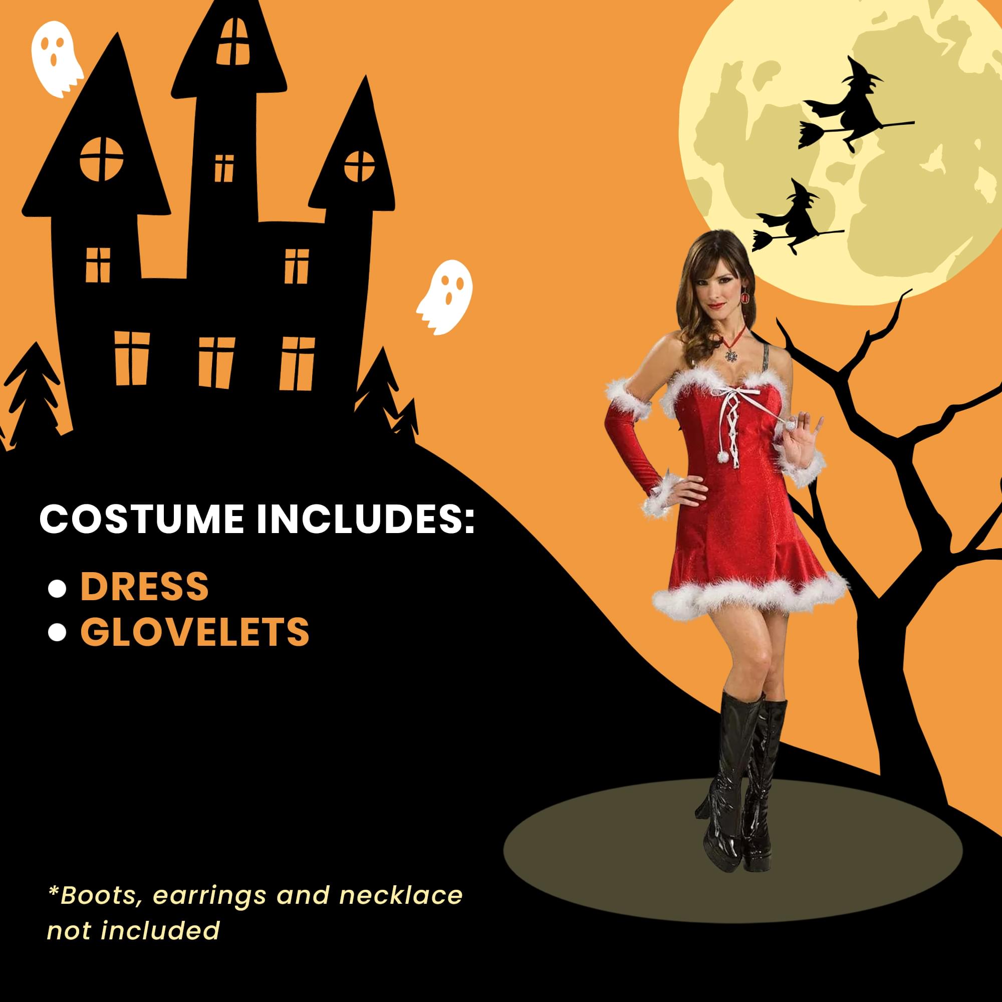 Sexy Santa Baby Red Christmas Dress Adult Costume
