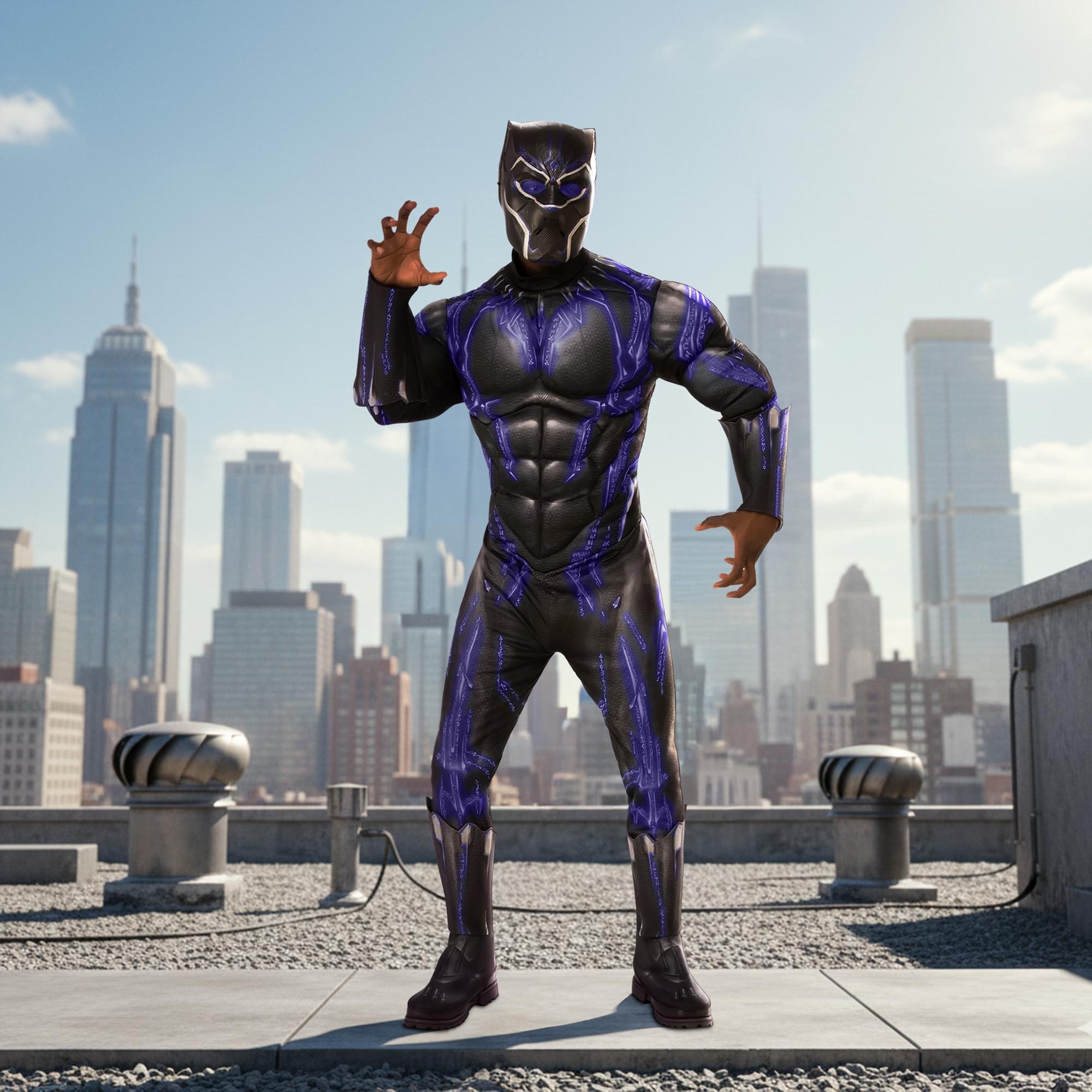 Marvel Black Panther (Purple Battle Version) Adult Costume