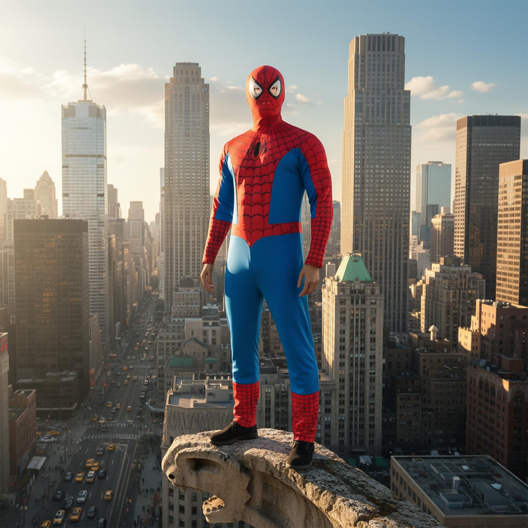 Spiderman Muscle Chest, Waist Adult Costume