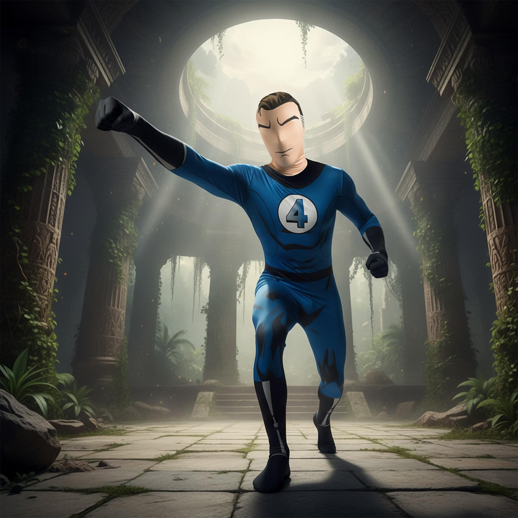 Mr Fantastic 2nd Skin Adult Costume