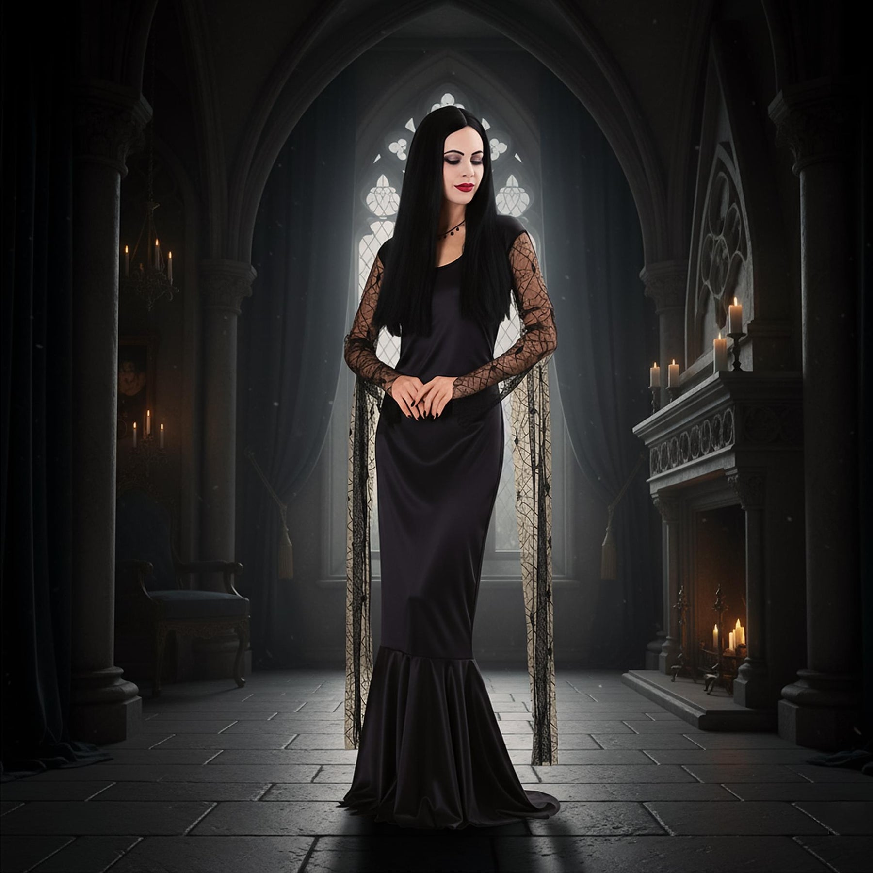 Morticia Addams Adult Costume