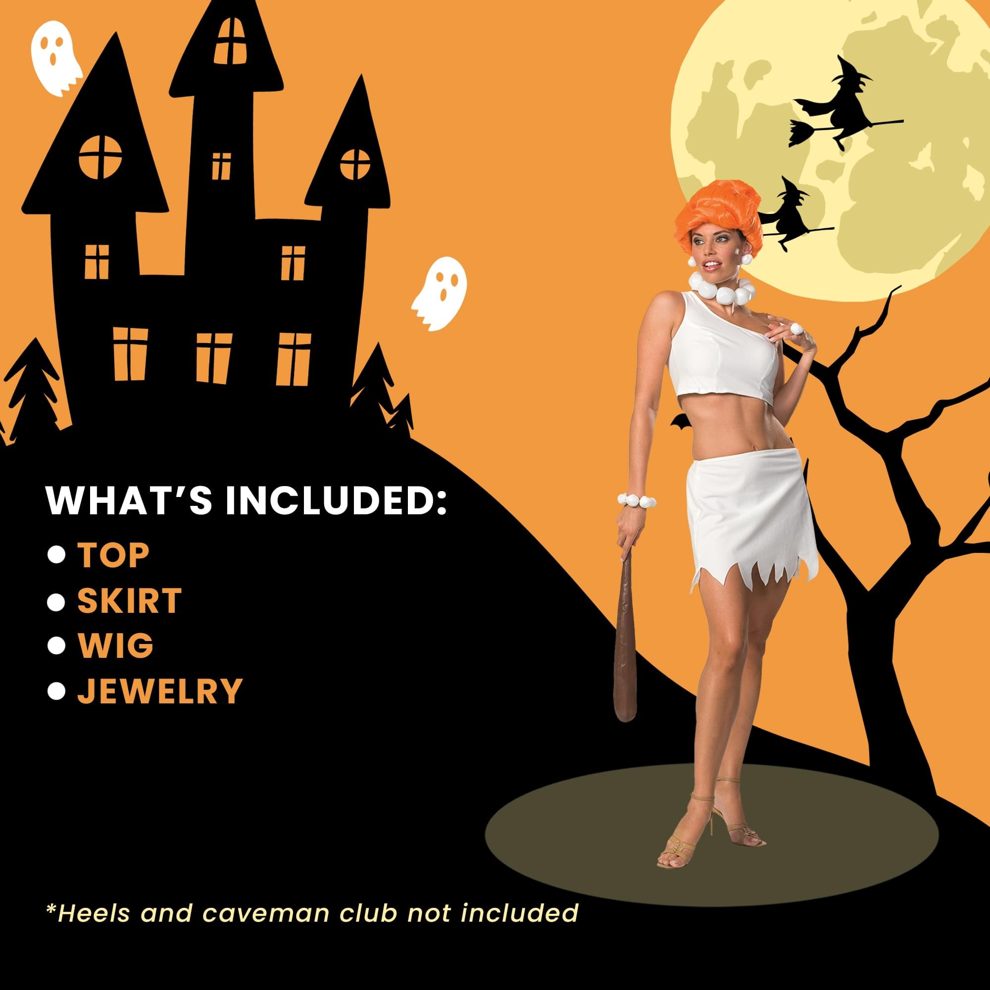Wilma Flintstone-Inspired Adult Costume