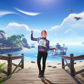 Fortnite Brite Bomber Teen Costume Top & Cap