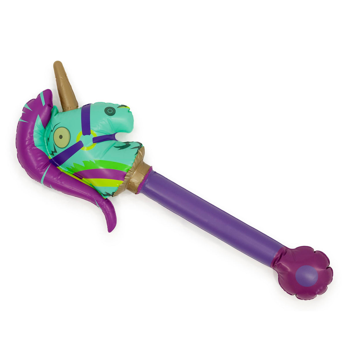 Fortnite Rainbow Smash Inflatable Pick Axe Costume Accessory | Free Sh