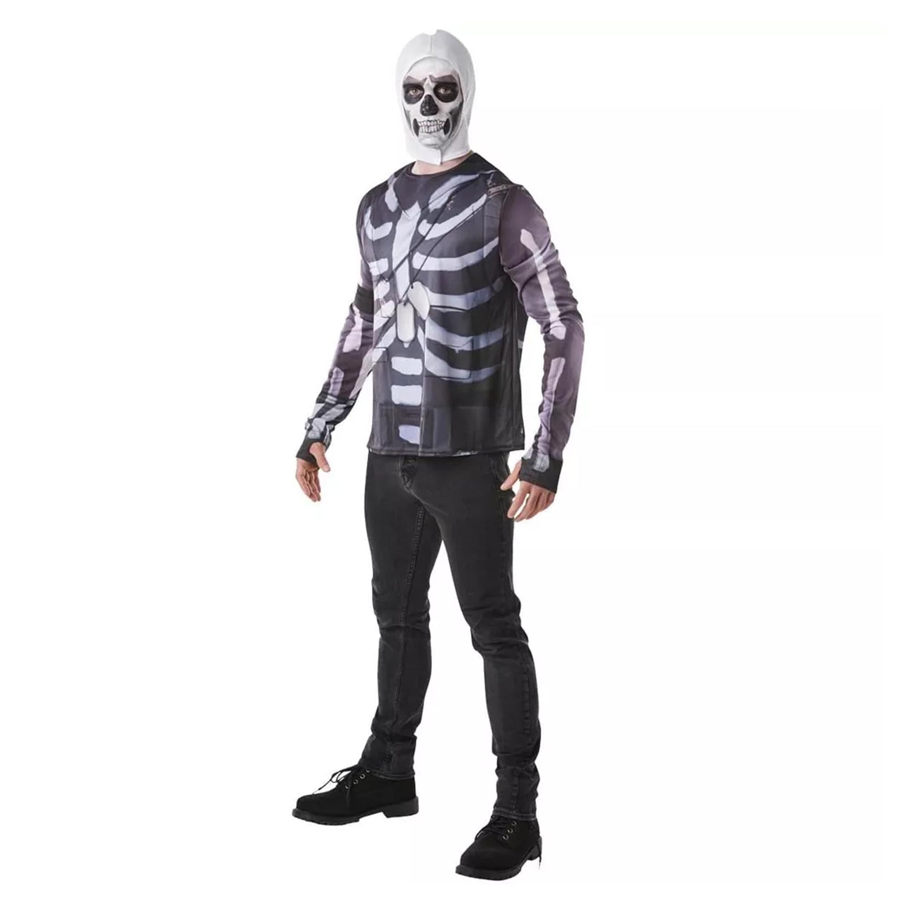 Fortnite Skull Trooper Adult Costume Top & Hood