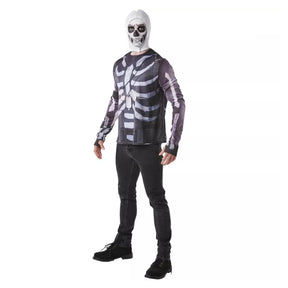 Fortnite Skull Trooper Adult Costume Top & Hood