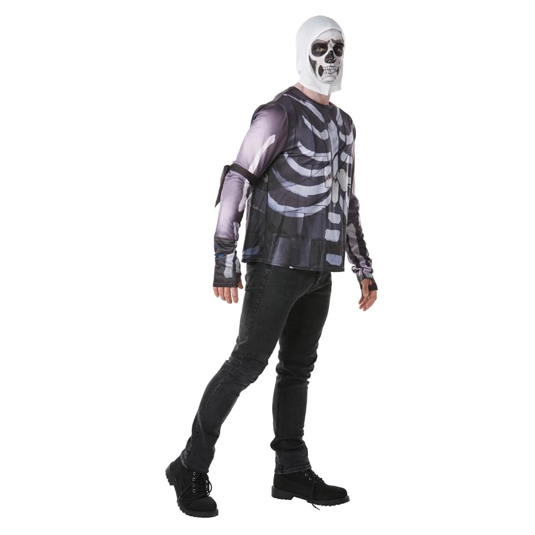 Fortnite Skull Trooper Adult Costume Top & Hood