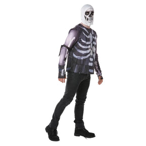Fortnite Skull Trooper Adult Costume Top & Hood