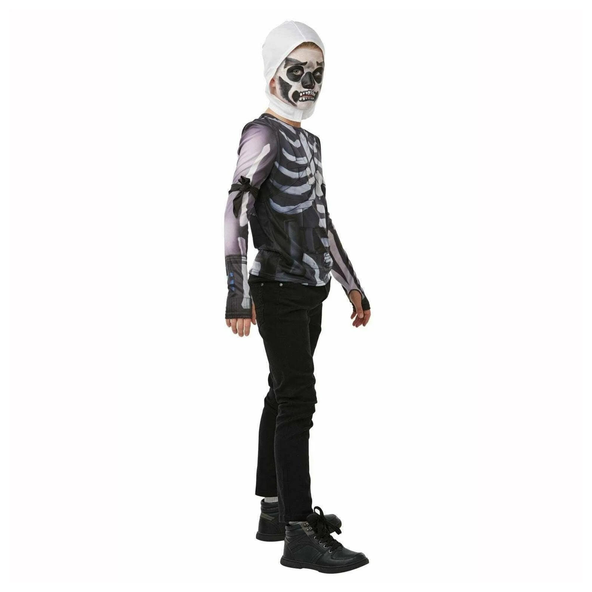 Fortnite Skull Trooper Teen Costume Top & Hood
