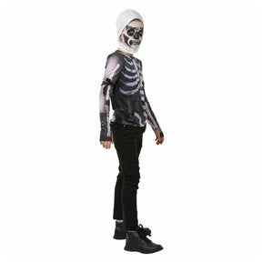 Fortnite Skull Trooper Teen Costume Top & Hood