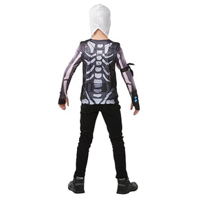 Fortnite Skull Trooper Teen Costume Top & Hood