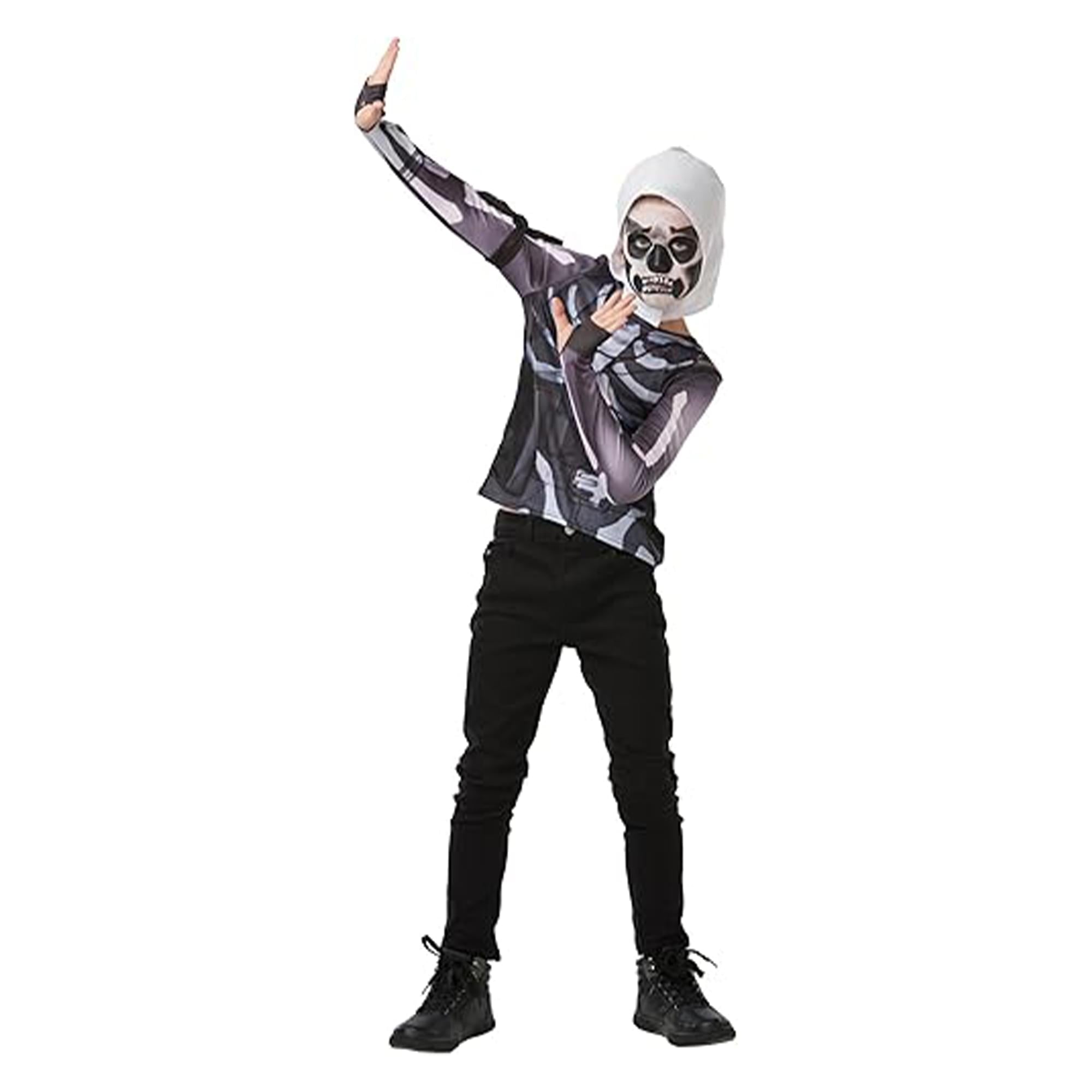 Fortnite Skull Trooper Teen Costume Top & Hood