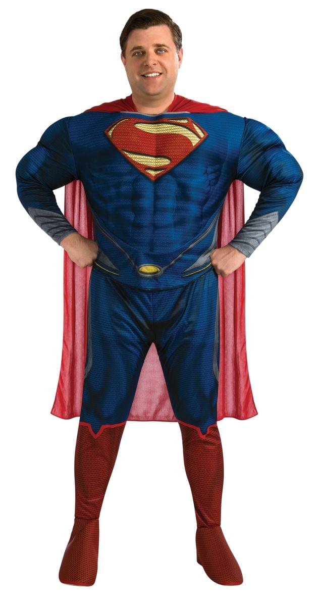 Superman Man Of Steel Deluxe Muscle Chest Costume Adult Plus