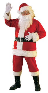 Deluxe Flannel Santa Suit Adult Costume