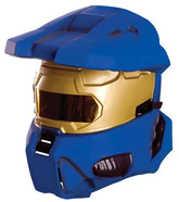 Halo Blue Spartan Costume Half Mask Adult