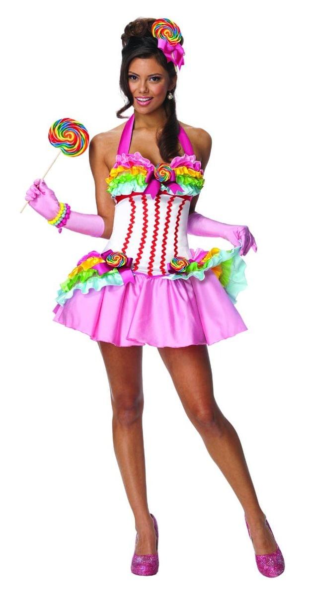 Sexy Rainbow Lollipop Costume Adult