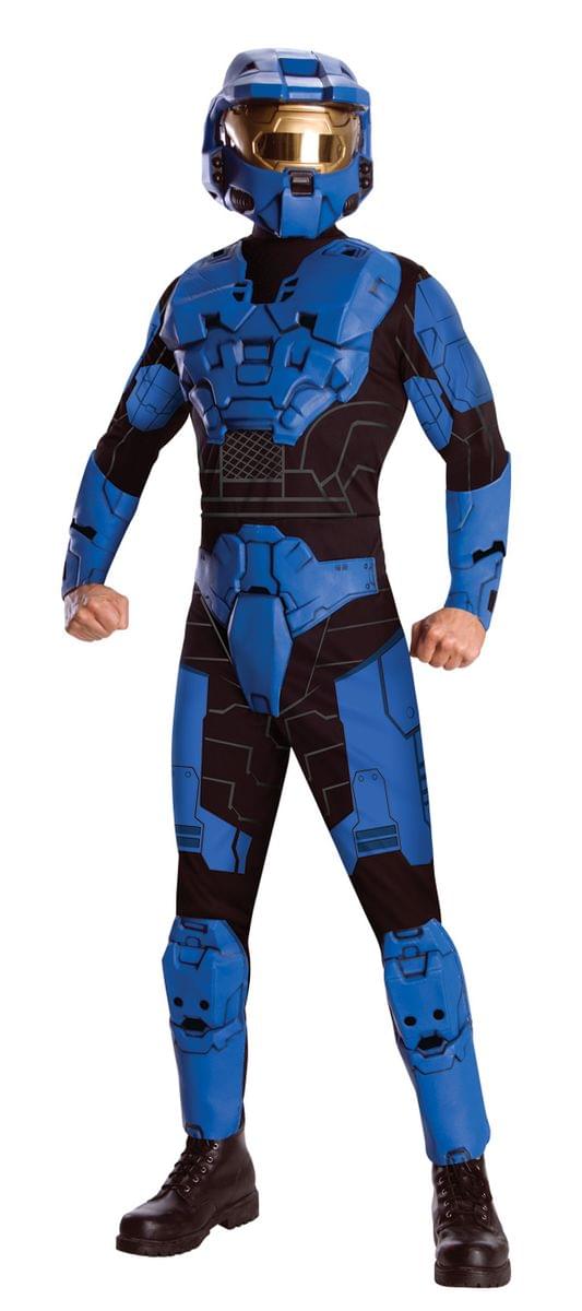 Halo Deluxe Blue Spartan Jumpsuit Costume Adult