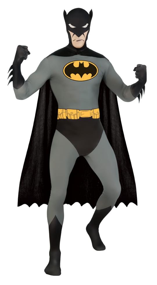 Batman 2nd Skin Black Jumpsuit Costume Adult