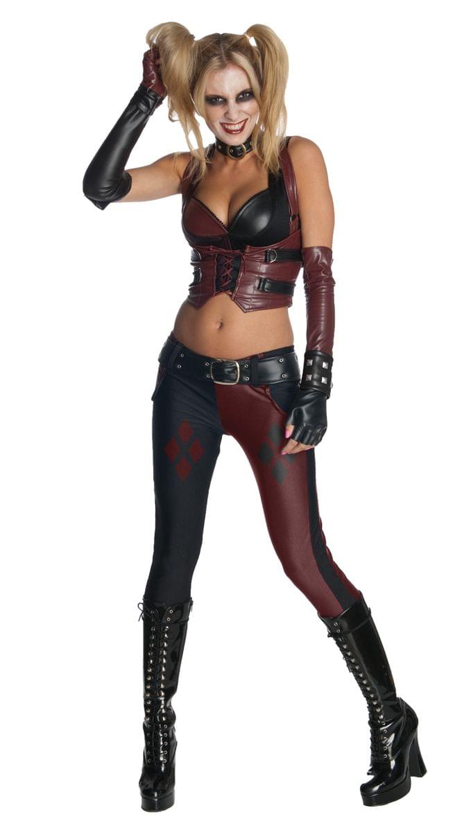 Batman Arkham City Harley Quinn Sexy Corset & Pants Costume Adult