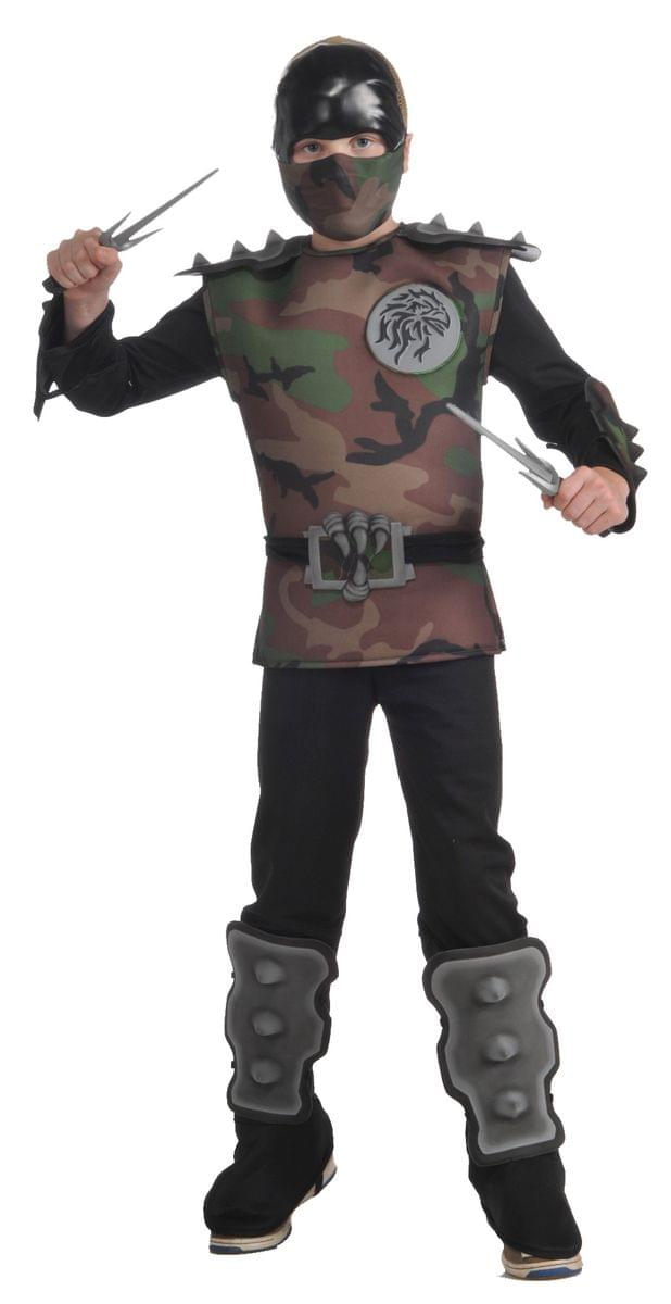 Jungle Camouflage Ninja Jumpsuit Costume Child