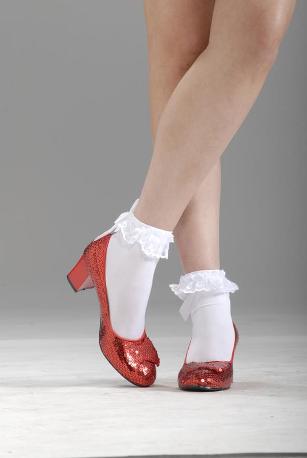 Wizard Of Oz Dorothy Shoes- Red Glitter Costume