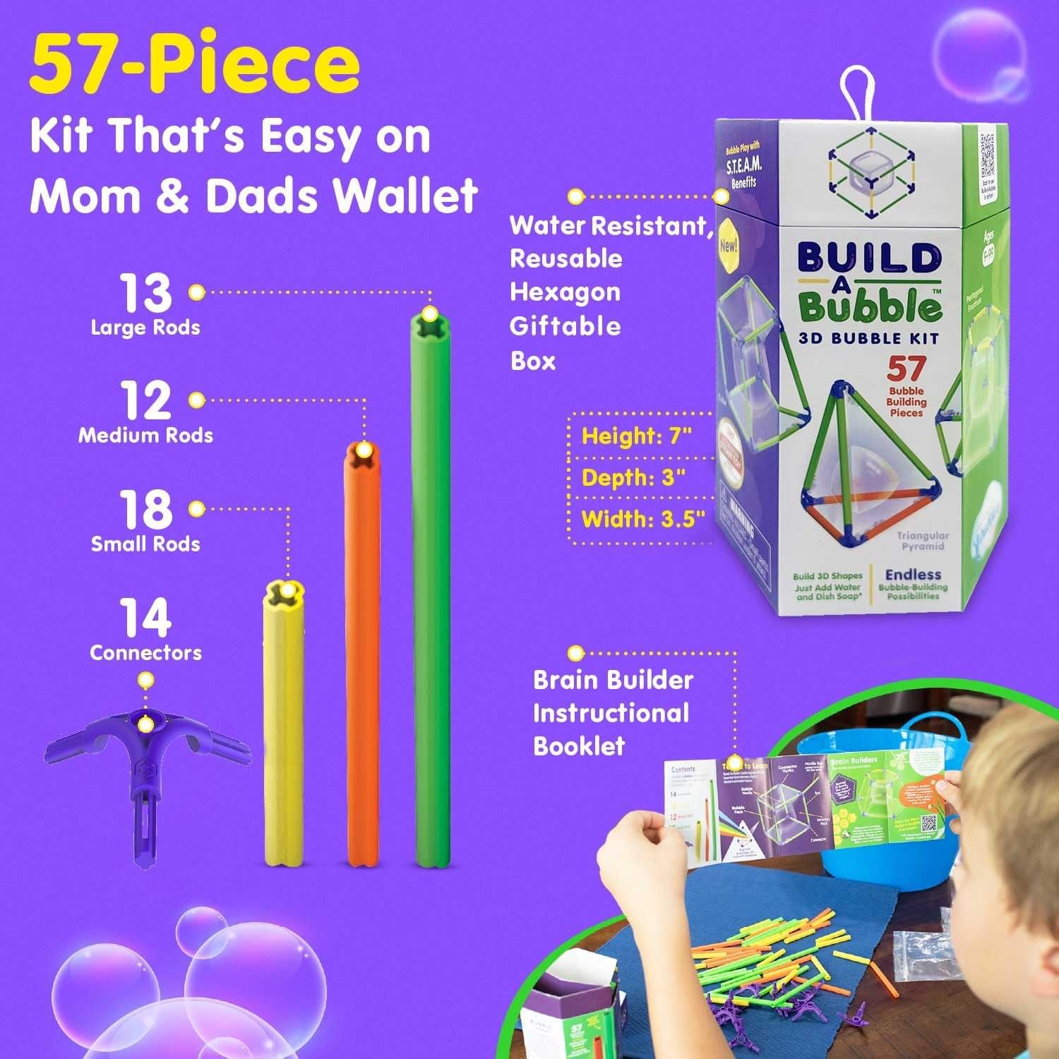 WOWMAZING Build-a-Bubble Maker Kit