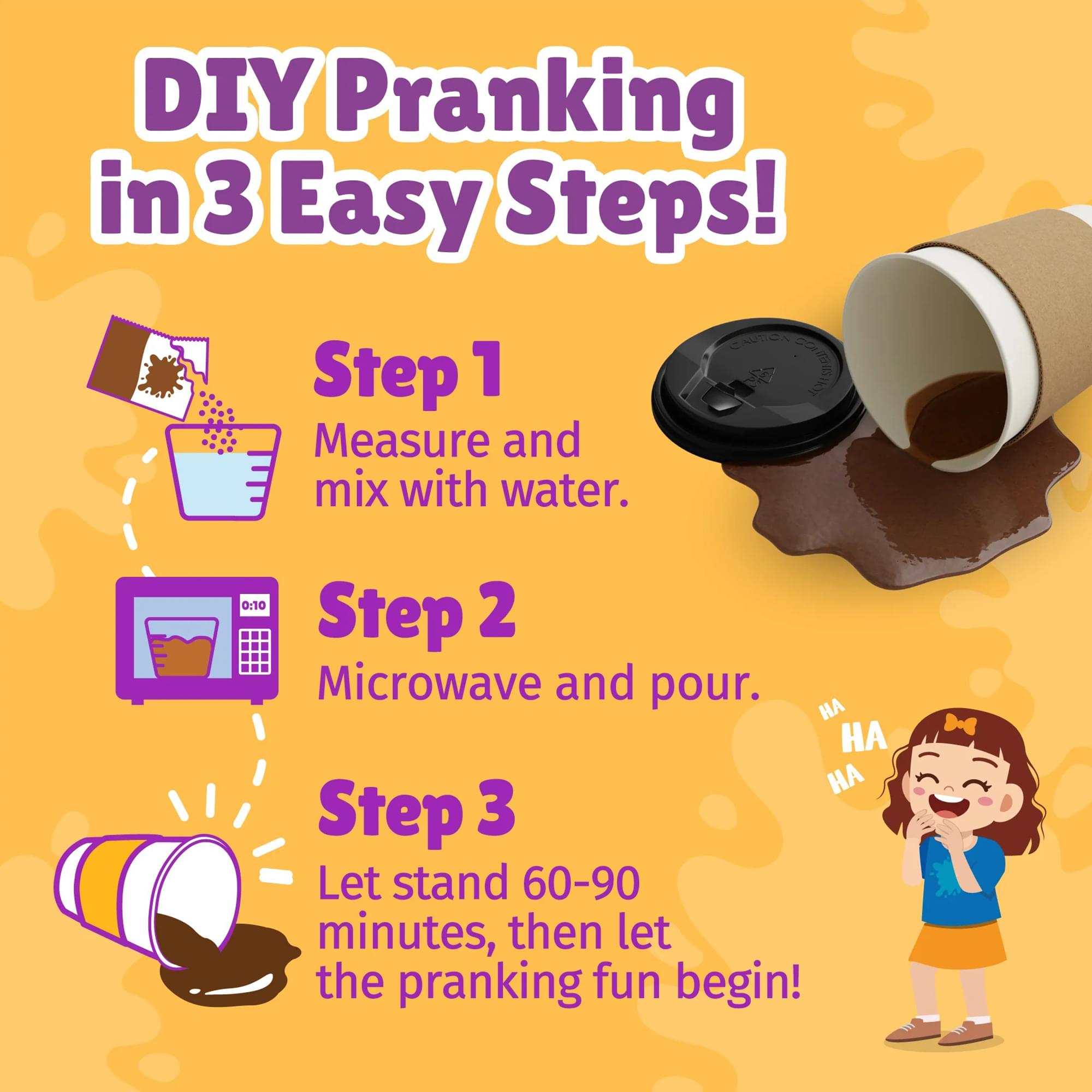 WatchMePrank DIY Prank Kit | Coffee Cup