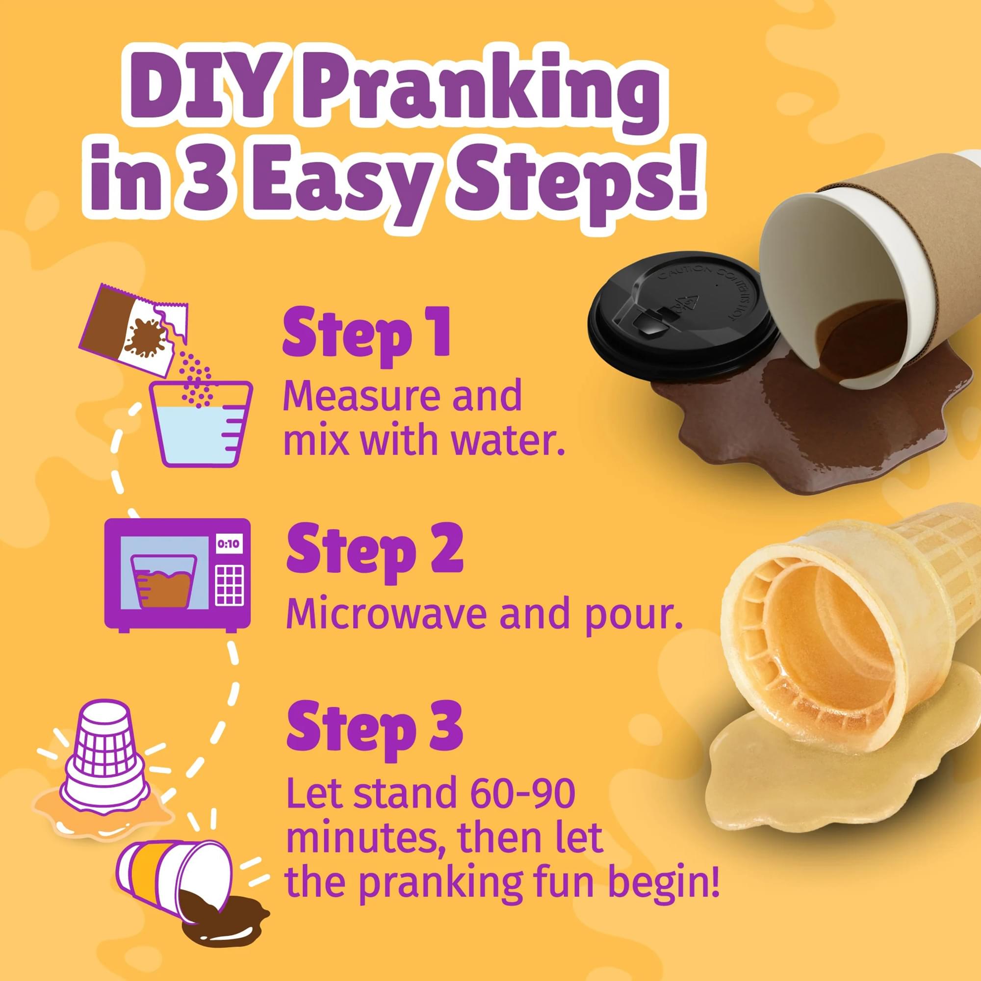 WatchMePrank DIY Prank Kit | Coffee Cup & Ice Cream Cone