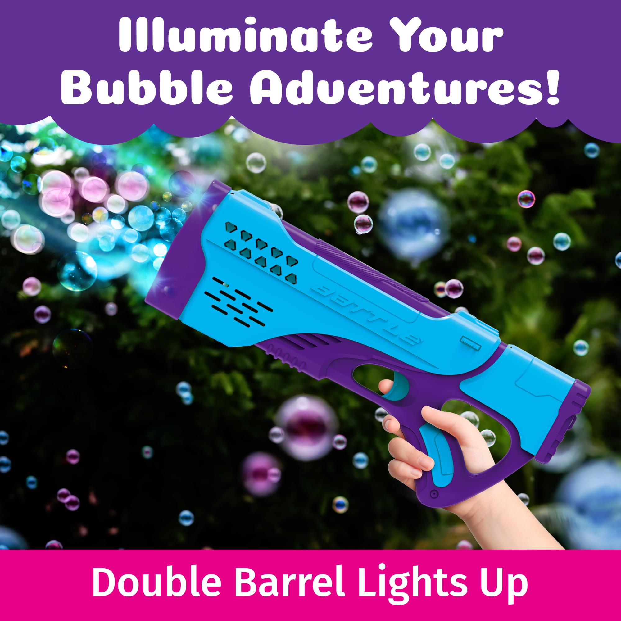 PoppinColorz Rechargeable Spectra Bubble Blaster