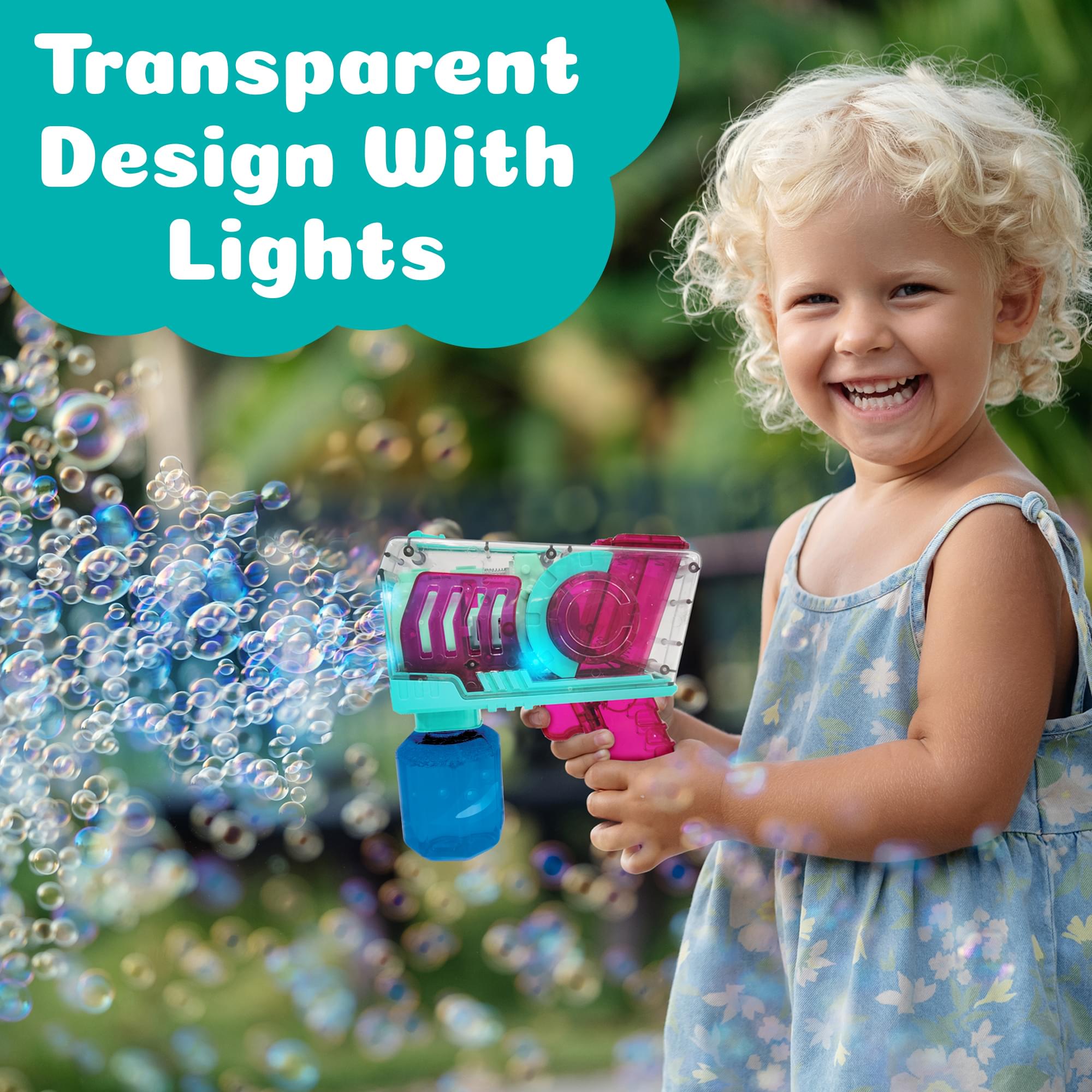 PoppinColorz Light-Up Cozmic Bubble Blaster