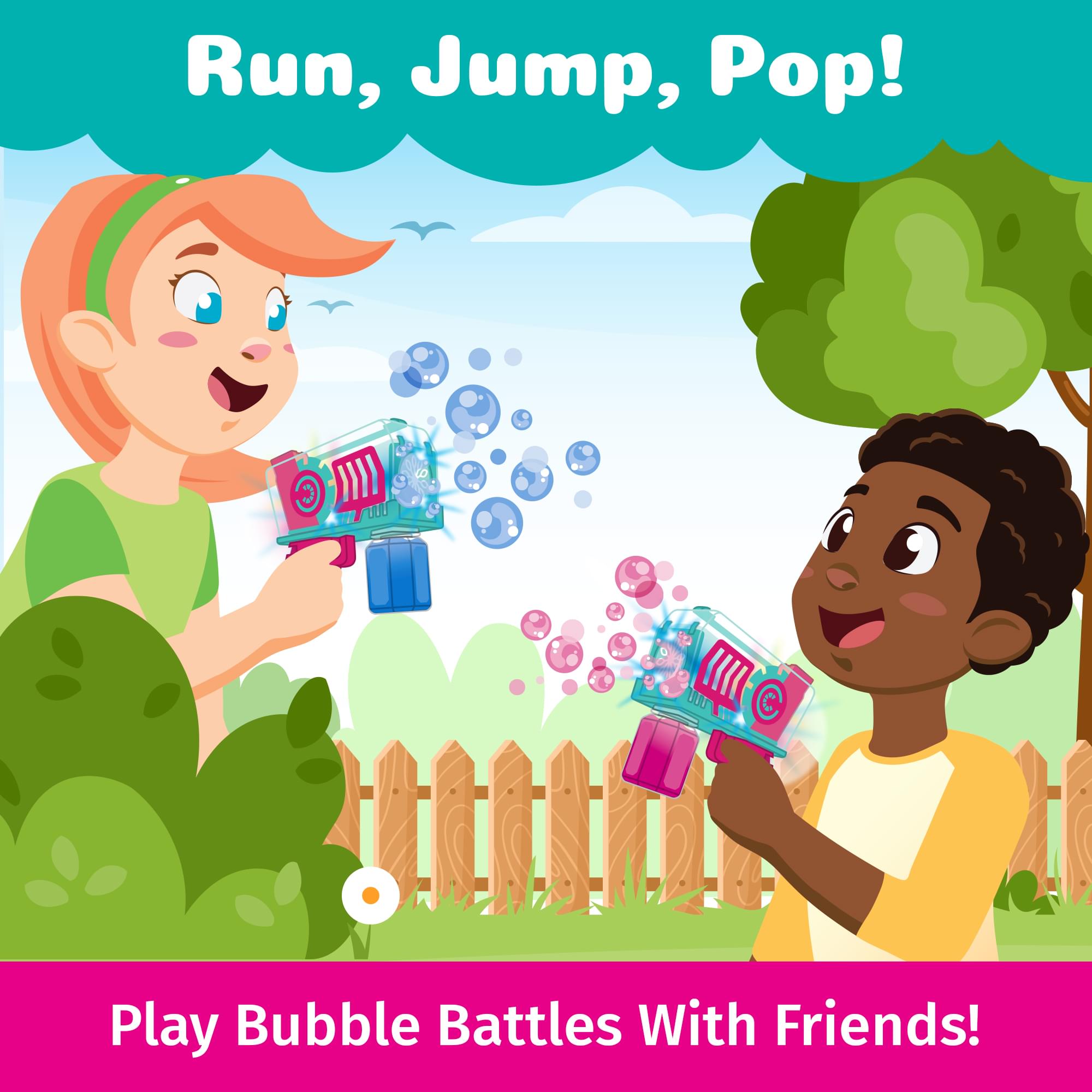 PoppinColorz Light-Up Cozmic Bubble Blaster