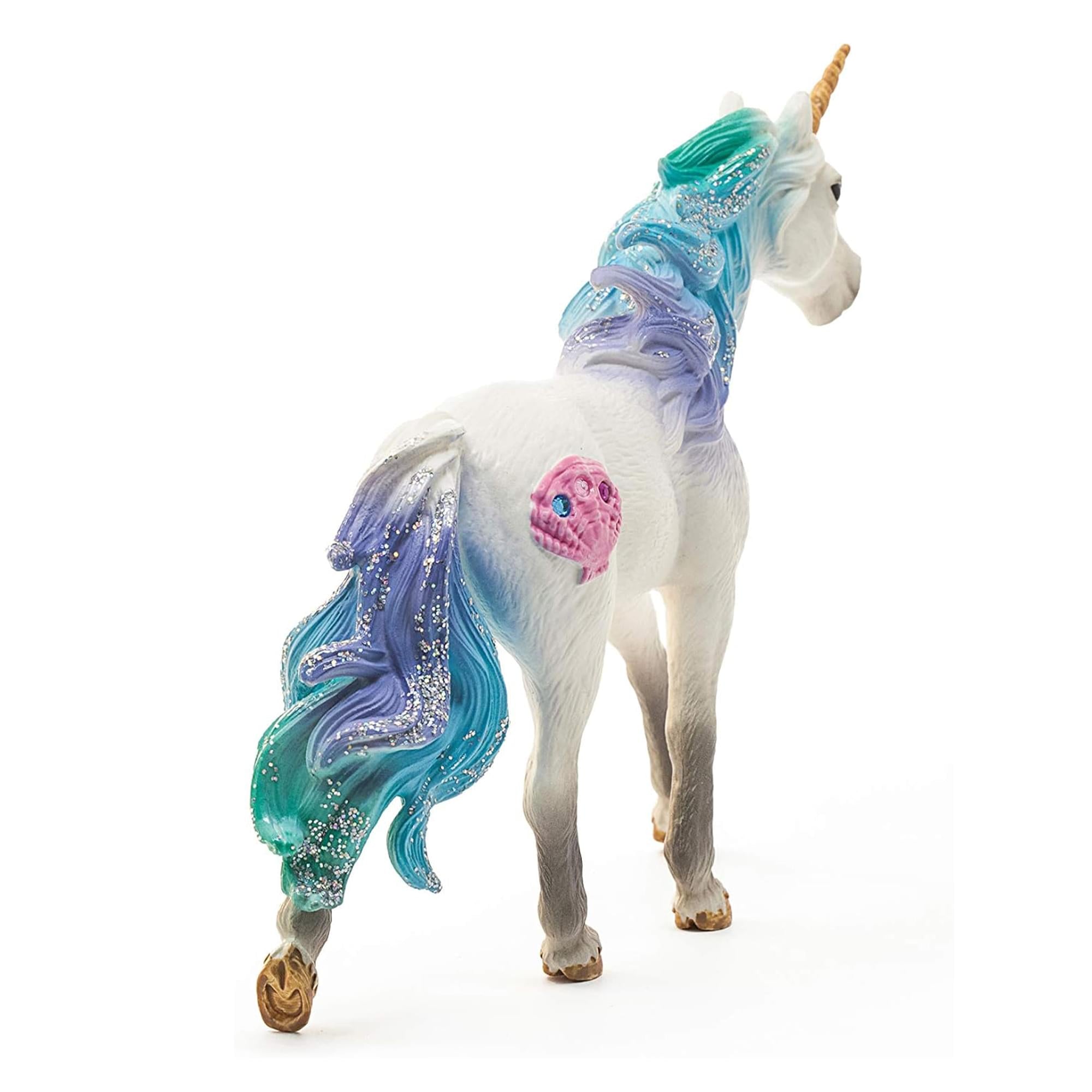 Schleich Sea Unicorn Stallion Figure | 5.9 x 3.2 x 7.1 Inches