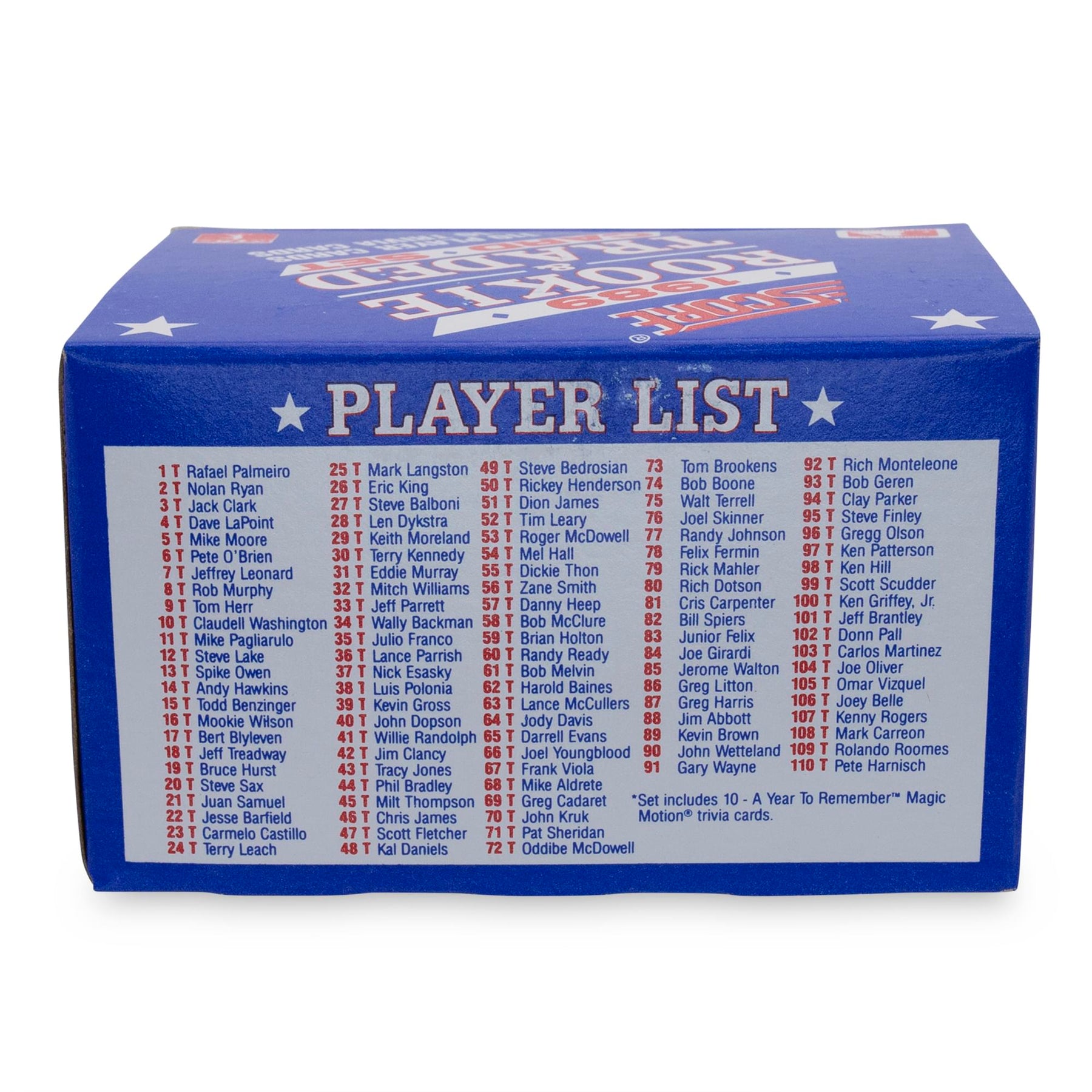 MLB 1989 Score Baseball Rookies and Traded Set w/ Ken Griffey Jr Rookie