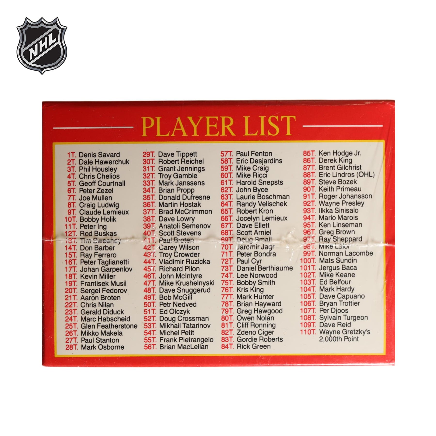 NHL 1990 Score Rookie and Traded Card Set | 110 Cards