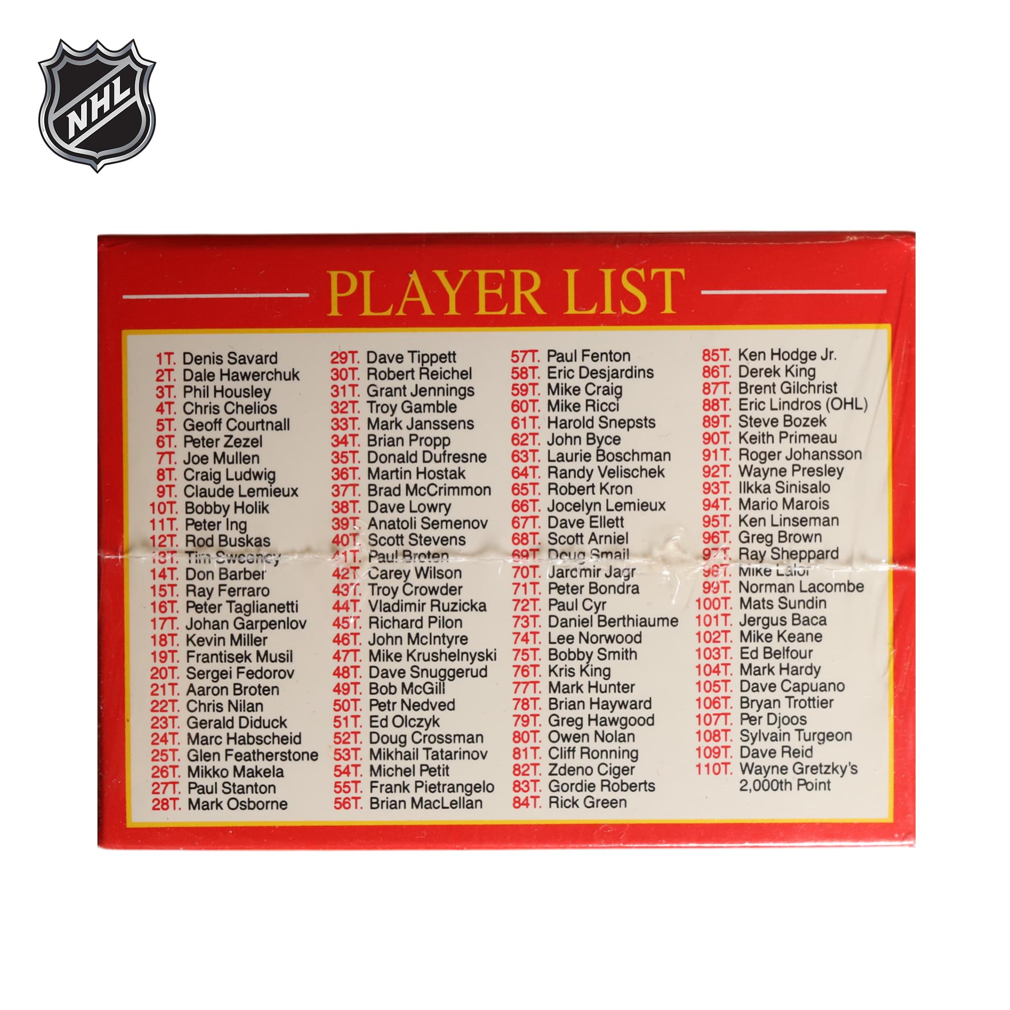 NHL 1990 Score Rookie and Traded Card Set | 110 Cards